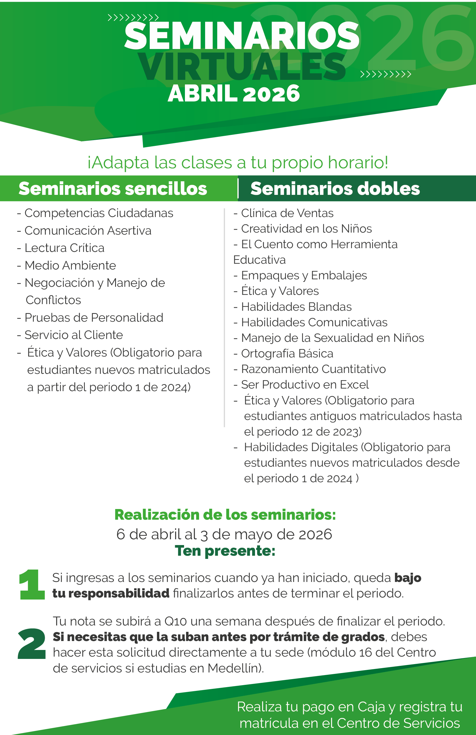 Seminarios virtuales